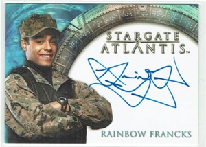 Stargate Heroes Atlantis Autograph Auto Card Rainbow Francks as Lt Aiden Ford - Picture 1 of 3