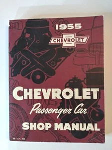 1955 Chevrolet Passenger Car Shop Manual RS-57-SM Published 1954 - Picture 1 of 9