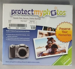 Protect My Photos NEW CD-ROM Preserve Your Memories Secure Online Backup - Picture 1 of 5