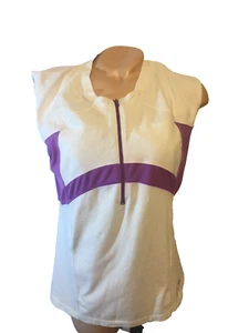 Curves Logo Large Damen Trainingstop weiß mit integriertem Sport-BH Stretch - Bild 1 von 11