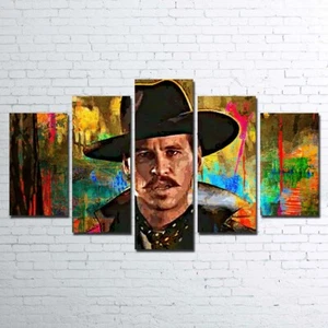 Tombstone Movie Doc Holliday Val Kilmer 5 Piece Panel Canvas Wall Art Decor - Picture 1 of 2