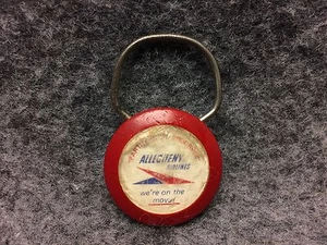 1970s Allegheny Airlines Key Chain Fob 1-1/4" In Diameter - Bild 1 von 3