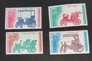 Niger 1975 Early Motor Cars Daimler Fiat Peugeot SG575/8 montado como nuevo - Imagen 1 de 1
