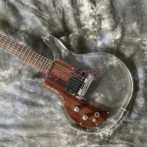 Custom Dan ArmStrong Electric Guitar Left-Hand Lucite Crystal Acrylic Solid Body - Picture 1 of 7