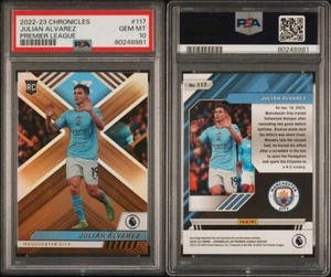 Julian Alvarez RC, Premier League #117 - 2022-23 Panini Chronicles - PSA 10 - Picture 1 of 1