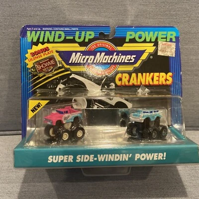 Micro Machines 1990 Crankers #3 - 56 Ford Pickup & 57 Chevy Nomad Galoob - Image 1 of 4