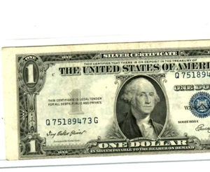 $1 " ERROR" (UPSHIFT/MISCUT) 1935 $1 (UPSHIFT/MISCUT ERROR) $1 NICE!!!! 1935 - Picture 1 of 3