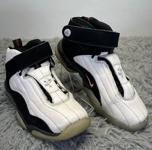 Nike Air Penny 4 Mens Size 8 Black White Athletic Shoes Sneakers 864018-101  - Picture 1 of 7