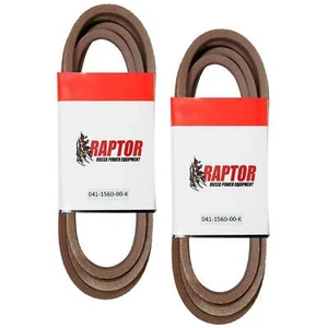 2PK Raptor Heavy Duty Belt for Bad Boy 041-1560-00 3100 FS541V CZT 5400 ZTELITE - Picture 1 of 2