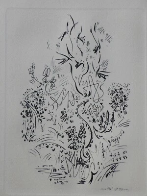 André MASSON: The Flowering Garden, GRABADO FIRMADO, 1951 + Certificado Foto 1 de 4