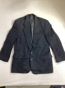 FIORAVANTI Blazer Men’s Soft 100% Cashmere Black Sport Coat Jacket 2 Button - Picture 1 of 11