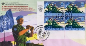 First Day Cover United Nations Postal Administration 50 Years Peace 40 Cent 1998 - Picture 1 of 1