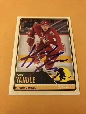 Keith Yandle Signed Arizona Coyotes Card Foto 1 de 2