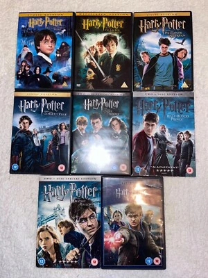Harry Potter DVD bundle x 8 Fantasy, Family, Magic, Movie collection job lot - Image 1 of 4