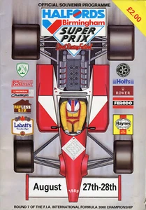 Halfords Birmingham Superprix August 27/28 1989 official programme/timing sheets - Picture 1 of 1