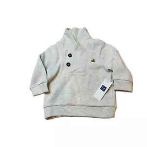 NWT Gap Factory Beige Cowl Neck Pullover 3-6M - Picture 1 of 3
