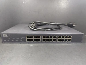 Conmutador Ethernet Dell PowerConnect 2224 24 puertos 10/100 - PROBADO FUNCIONA BIEN - Imagen 1 de 7
