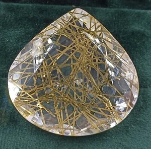 171.75 Ct Pear Yellow Rutilated Quartz Certified Transparent Loose Gemstone 5AIW - Picture 1 of 7