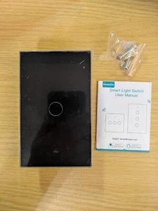 Interruptor de pared inteligente MoesGo WiFi, vidrio, Alexa, Google Home, Tuya/SmartLife - Imagen 1 de 15