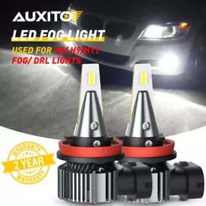 AUXITO LED Fog Light Bulbs H8 H11 H16JP Driving Lamps White 6500K High Power CUS - Picture 1 of 12