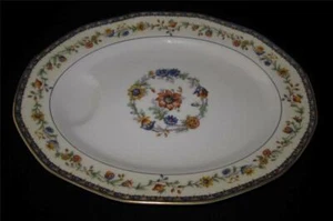 Theodore Haviland Limoges Chateaudun Oval Meat Serving Platter w/ Juice Well - Picture 1 of 3