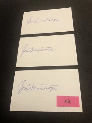 (Lot of 3) Jose Santiago Red Sox Signed Index 3x5 Autographed Card Lot A2 - Image 1 of 2