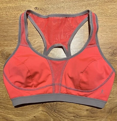 Женский спортивный бюстгальтер Danskin Now Pink Coral оранжевый спортивная спина - размер маленький - Изображение 1 из 4