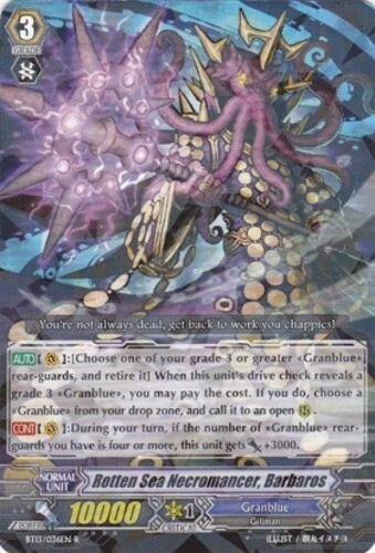 4 x Rotten Sea Necromancer, Barbaros - BT13/036EN - R Near Mint / Mint, English - Image 1 of 1