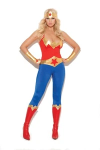 NEW sexy ELEGANT MOMENTS wonder WOMAN super HERO justice LEAGUE cosplay COSTUME - Picture 1 of 2