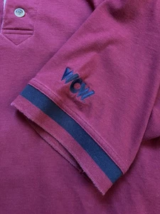 RARE Vintage WCW Cutter & Buck Polo Shirt Short Sleeve Wrestling Collar Large - Picture 1 of 12