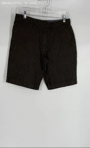 Banana Republic Emerson Short Mens Olive Green Black Chino Shorts Size 31 - Picture 1 of 6