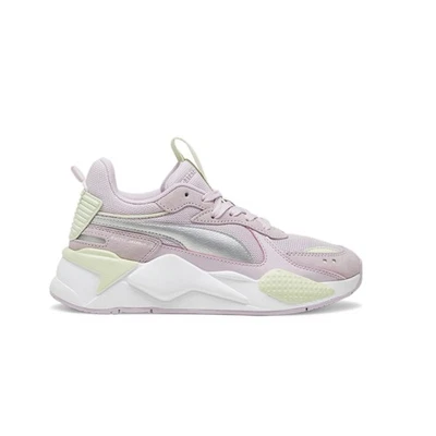 Zapatillas informales PUMA RsX metálicas con cordones para jóvenes niñas moradas 39198405 Foto 1 de 4