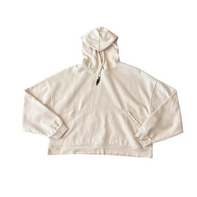 Sudadera Zara Sudadera con Capucha Marfil Bolsillos Pullover Informal Atletismo Mujeres Grande Foto 1 de 4