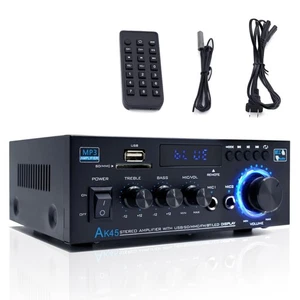 Versatile Audio Power Amplifier BT5.0 2-CHHiFi Stereo USB 2.0+SD Card Support - Picture 1 of 11