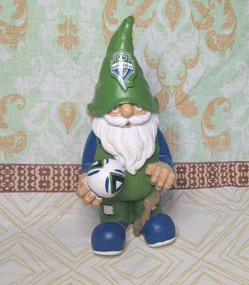 Seattle Sounders FC Officially Liscened Team Garden Gnome Soccer Football - Image 1 of 4