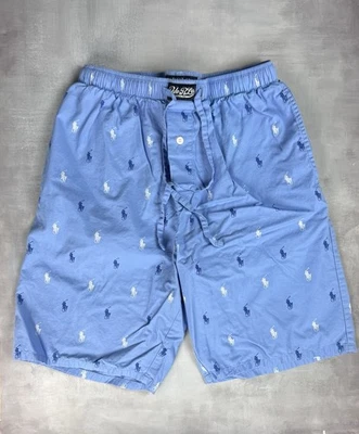 Pantalones Cortos Polo Para Hombre 100% Algodón Azul Bebé Bolsillos Frontales Planos Cordón Pequeño 0045 Foto 1 de 4