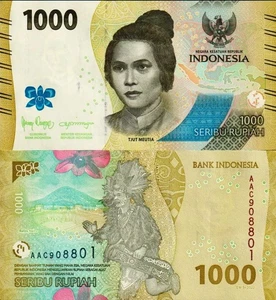 INDONESIA 1000 RUPIAH 2022 P-162 UNC - Imagen 1 de 1