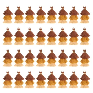 Mini Nappe Tristrato 1,6" Nappa Fatta a Mano Confezione da 50, Marrone Cachi - Foto 1 di 6