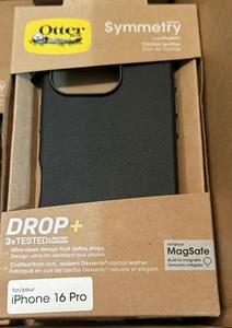 Otterbox Symmetry Cactus Leather Case For iPhone 16 Pro BLK - Photo 1 sur 1