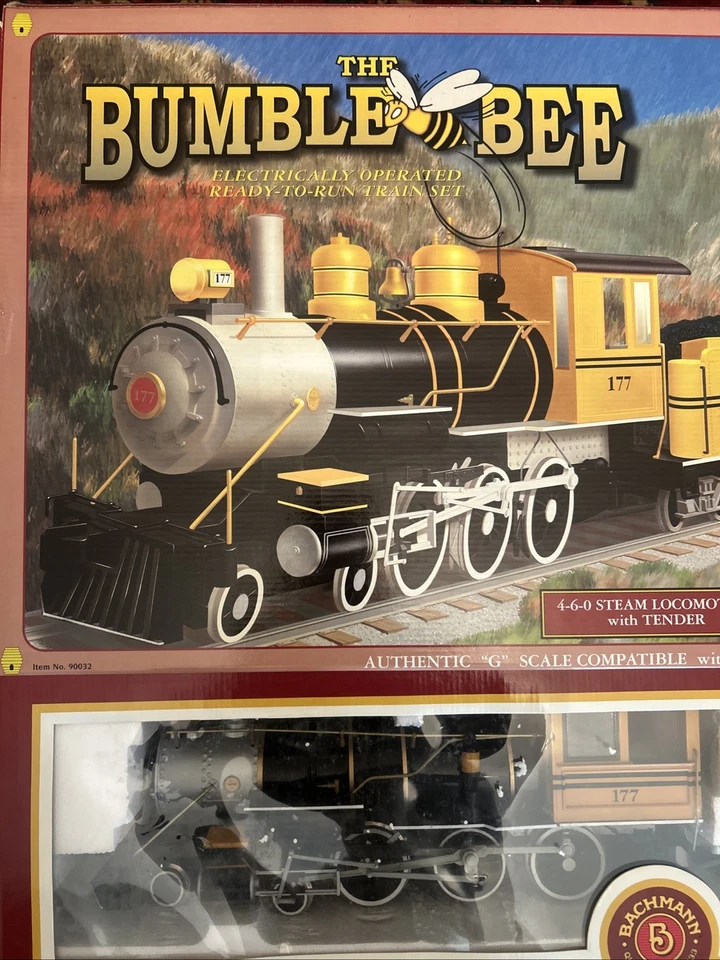 Juego de pasajeros occidentales de colección Bachmann calibre G 4-6-0 D R&G The Bumble Bee 90032 IOB Foto 1 de 4