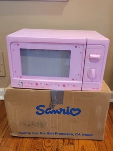 Vintage Sanrio Hello Kitty Hot Pink Microwave Collectible In Box Works Great! - Picture 1 of 14