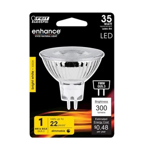 Feit Electric BPFMW/930CA MR16 3000K 300 lm. Dimmable LED Bulb 35W (Pack of 4) - Picture 1 of 1