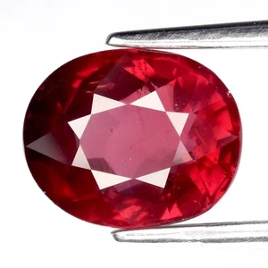 π 2.33ct Oval Natural Purplish Pink Rhodolite Garnet - Madagascar Gemstone - Picture 1 of 4