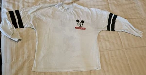 Disney Mickey Mouse Long Sleeve Shirt Big Mickey Mouse THE ONE AND ONLY Size S - Picture 1 of 5