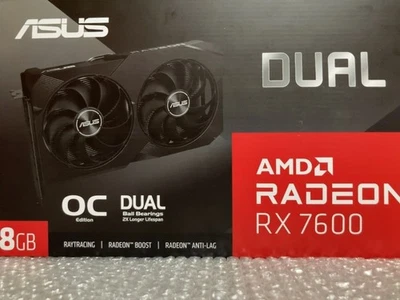 ASUS Dual AMD Radeon RX 7600 OC Edition 8GB GDDR6 Scheda Grafica GPU Tested Box - Immagine 1 di 4