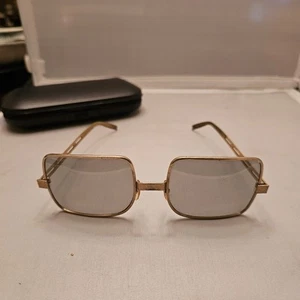 Vintage Herren Cool-Ray Polaroid leicht getönte Sonnenbrille, goldfarben, seltener Fund - Bild 1 von 24