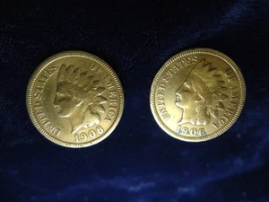 1904 Indian Head Penny Earrings - Genuine coins - Picture 1 of 3