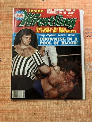 Revista Inside Wrestling mayo 1980 Bruno Sammartino Larry Zbyszko cubierta Foto 1 de 2