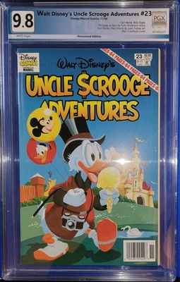 1993 UNCLE SCROOGE ADVENTURES #23 THE ONLY 9.8 Graded NEWSSTAND! CARL BARKS ART! - Image 1 of 4