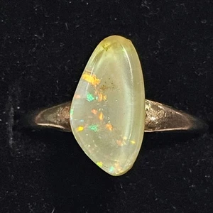 Opal Ring Vintage Sterling Freiform Opal Doublet Ring - Größe 8,25 - Bild 1 von 4